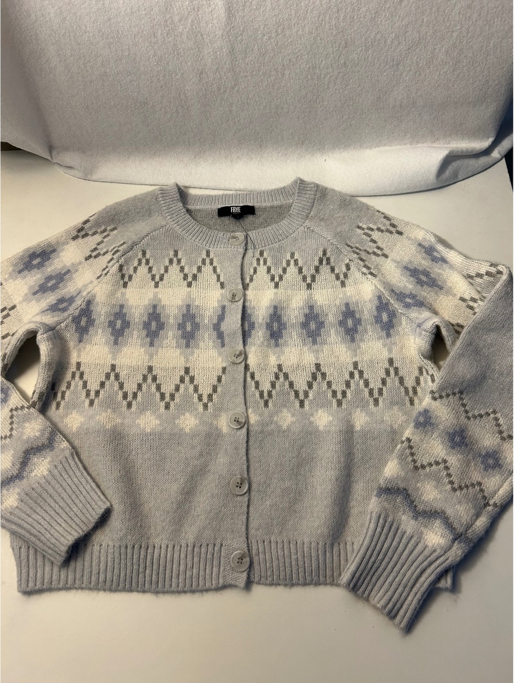 New Frye Button Up Cardigan Sweater